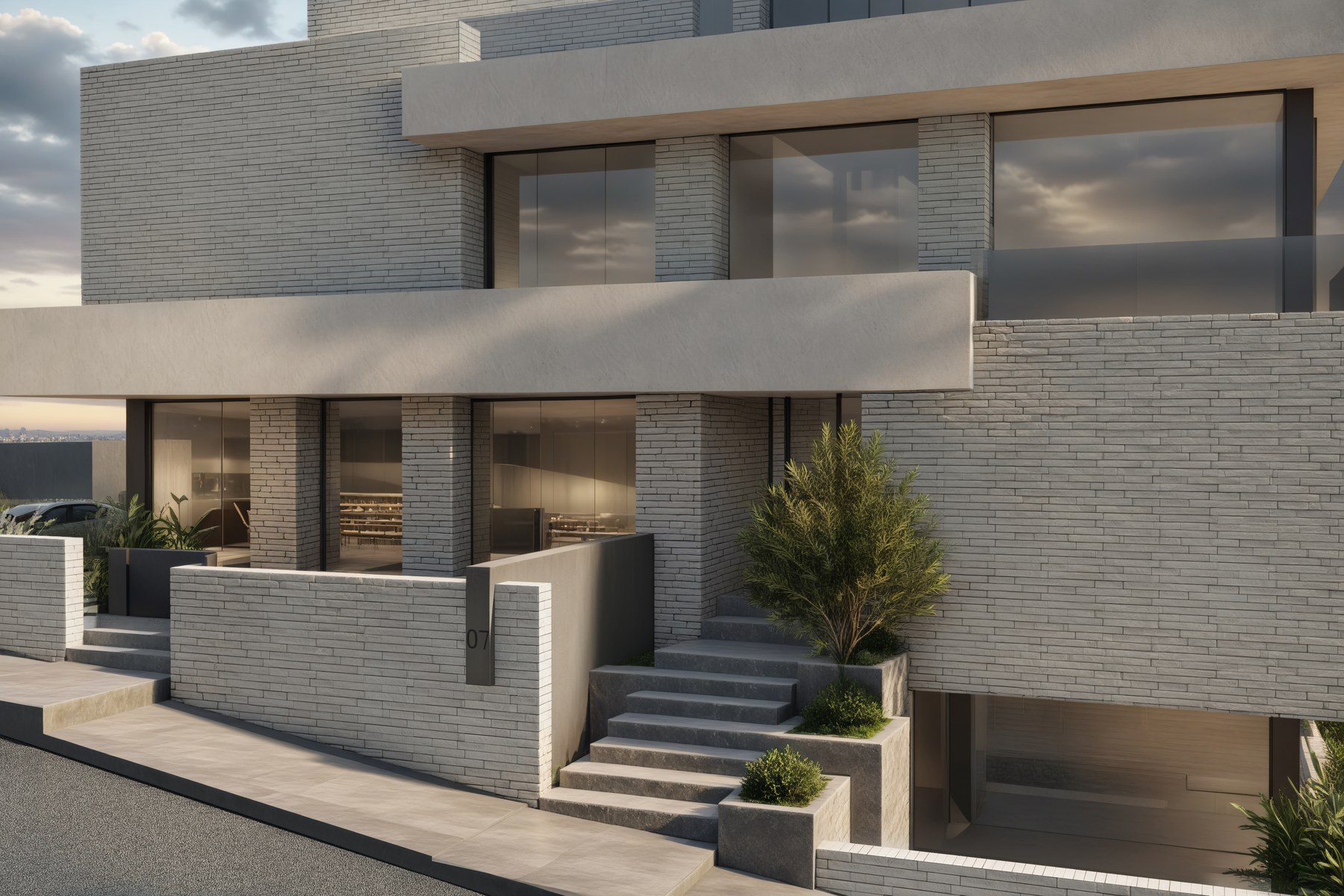 Independent entrances — Apartments 04 & 05